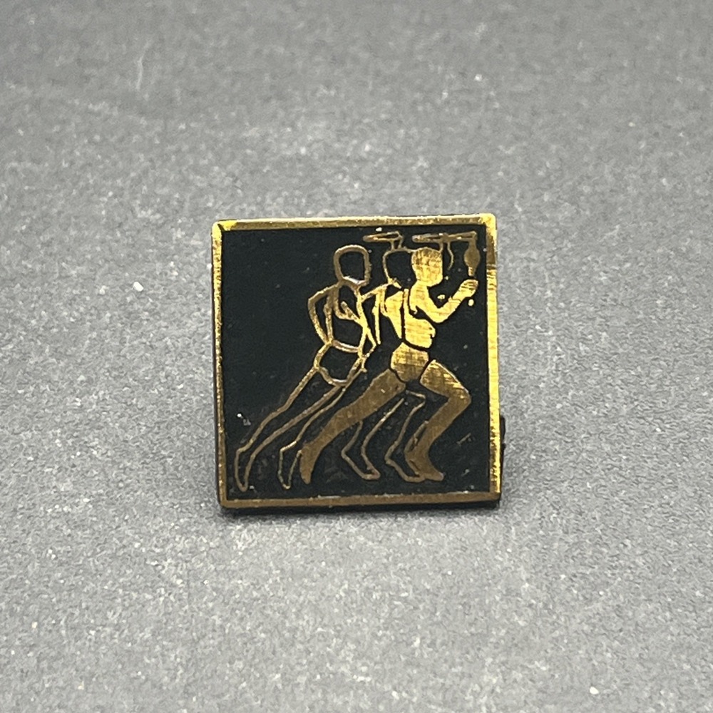 Olympic Torch Relay Running Lapel Hat Pin